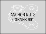 Anchor Nuts corner 90 degrees